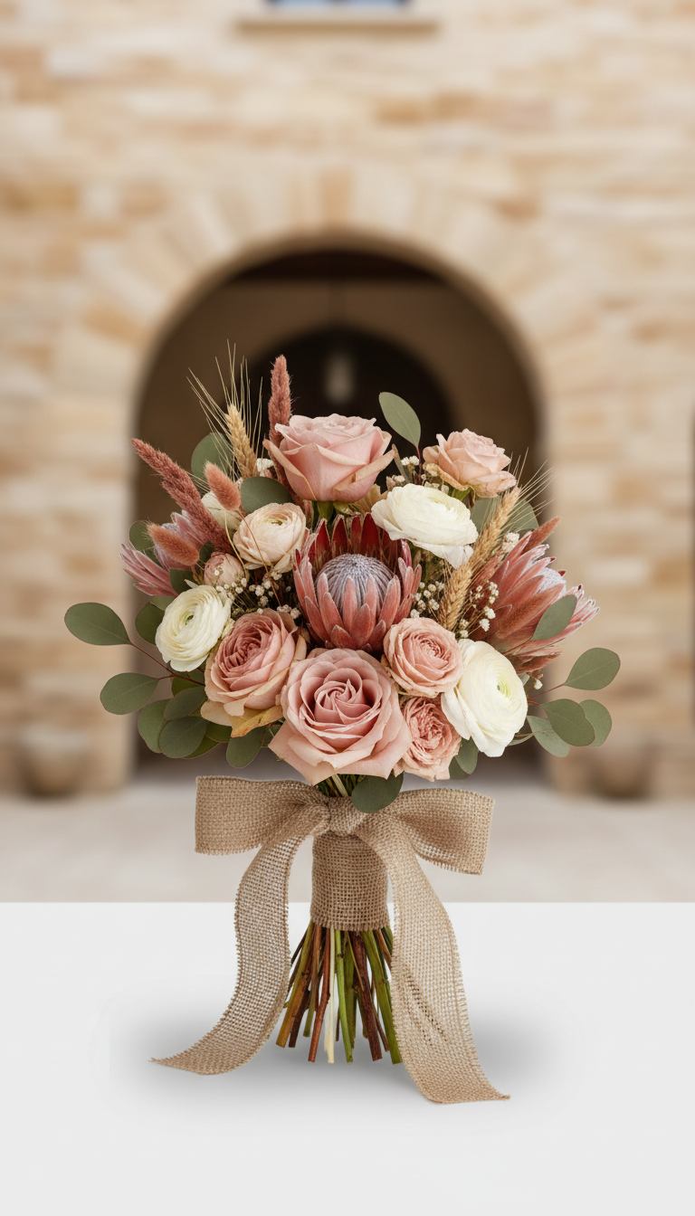 Tuscan Blush Hand-Tied Arrangement