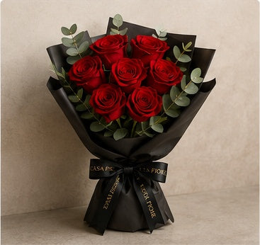 Casa Fiore 12 red roses bouquet