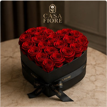 Casa Fiore Red Heart luxury red rose arrangement