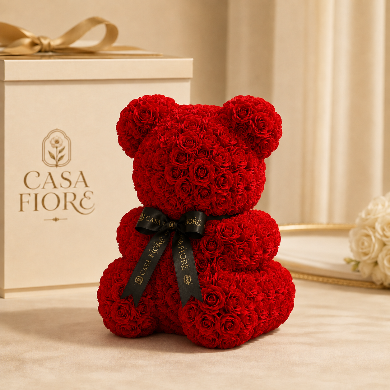 Casa Fiore Red Rose Teddy 1 Metre - lifestyle 1